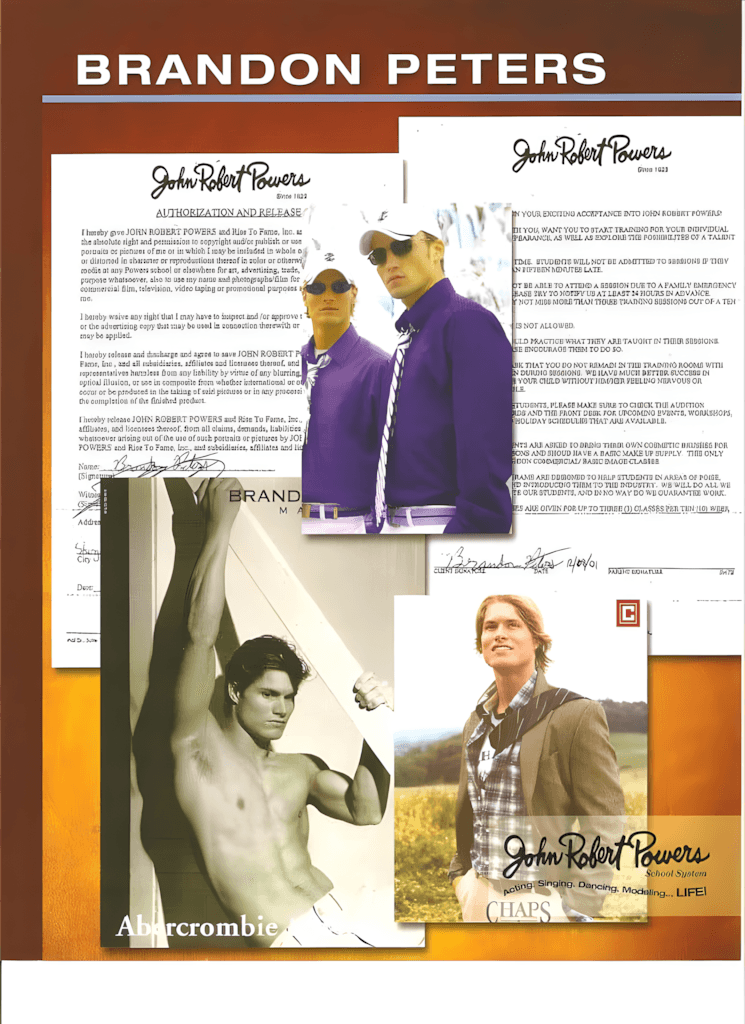 Brandon Peters - a legacy of John Robert Powers