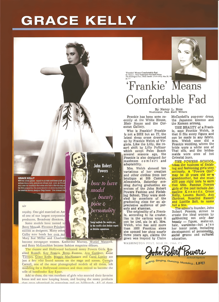 Grace Kelly - a legacy of John Robert Powers