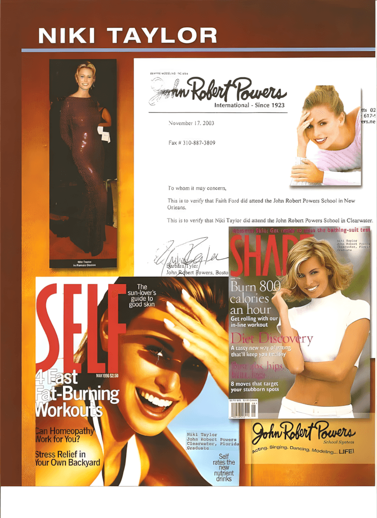Niki Taylor - a legacy of John Robert Powers